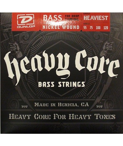 55 to 120 DUNLOP BASS STRING HEAVY CORE DBHCN55120